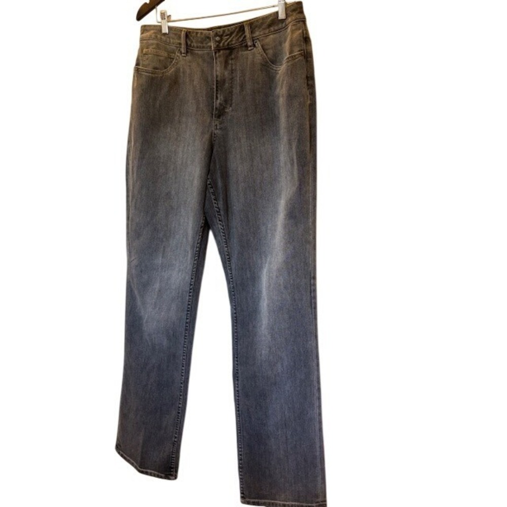 Coldwater Creek Classic Fit Gray Straight Leg Jeans Women's Size L14